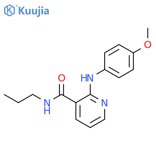 2-[(4-methoxyphenyl)amino]-N-propylpyridine-3-carboxamide structure