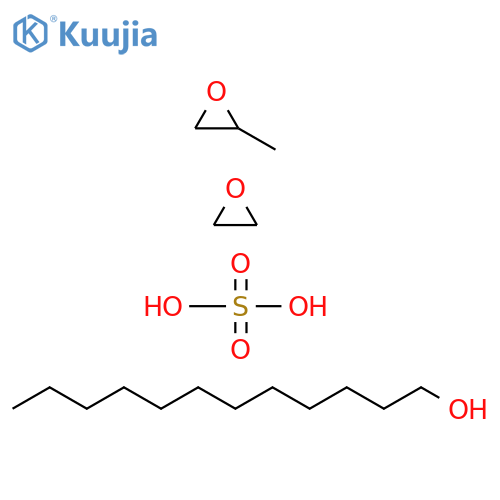 Oxirane, methyl-, polymer with oxirane, mono(hydrogen sulfate), dodecyl ether, ammonium salt structure