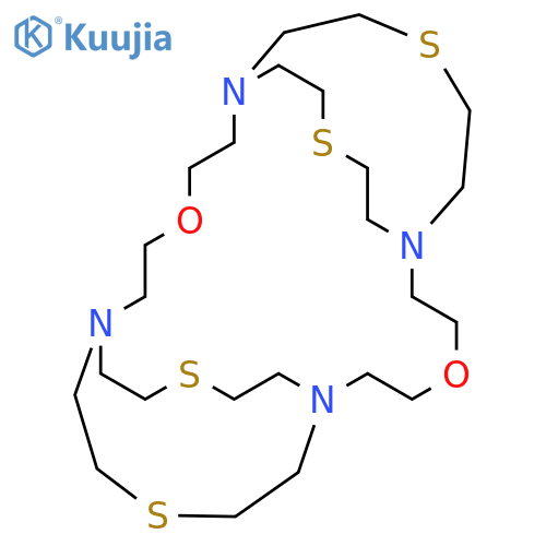 4,16-Dioxa-10,22,27,32-tetrathia-1,7,13,19-tetraazatricyclo[17.5.5.57,13]tetratriacontane structure