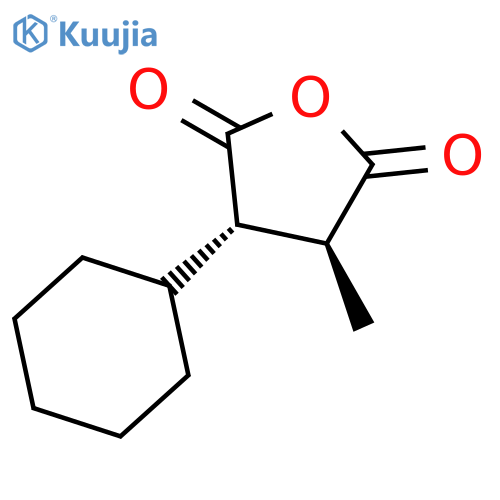 (3S,4S)-3-Cyclohexyl-4-methyloxolane-2,5-dione structure