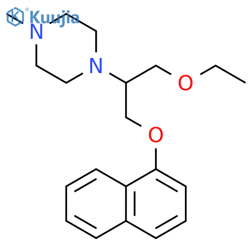 PIPERAZINE, 1-[1-(ETHOXYMETHYL)-2-(1-NAPHTHALENYLOXY)ETHYL]-4-METHYL- structure
