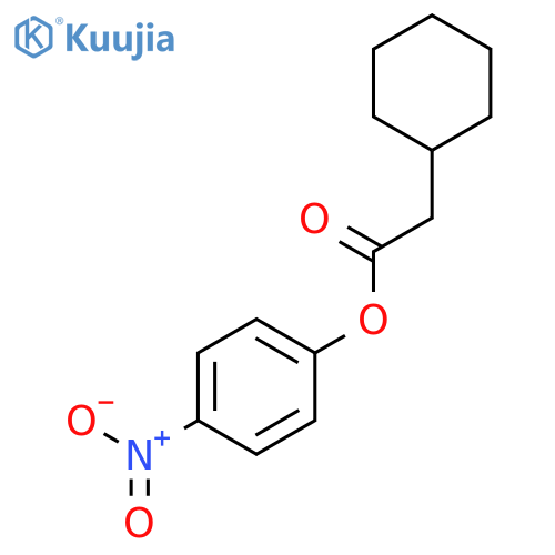 CYCLOHEXANEACETIC ACID, 4-NITROPHENYL ESTER structure