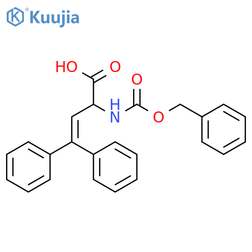 3-Butenoic acid, 4,4-diphenyl-2-[[(phenylmethoxy)carbonyl]amino]- structure