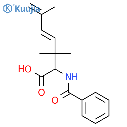 4,6-Heptadienoic acid, 2-(benzoylamino)-3,3,6-trimethyl- structure