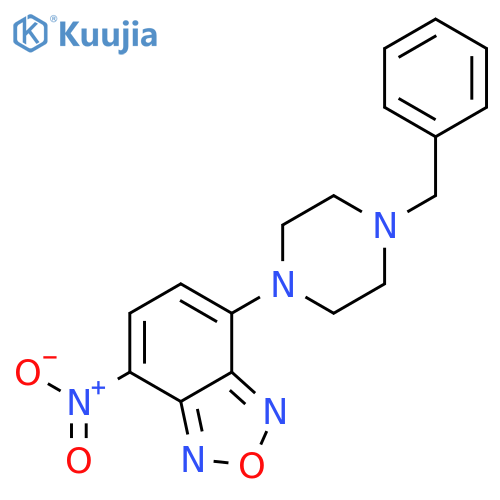 4-(4-benzylpiperazin-1-yl)-7-nitro-2,1,3-benzoxadiazole structure