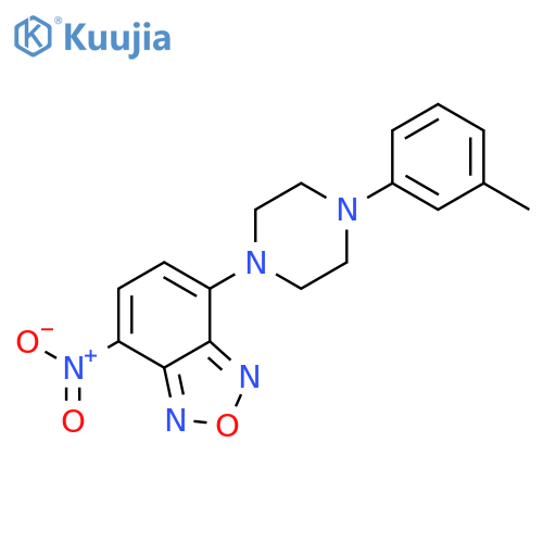 4-[4-(3-methylphenyl)piperazin-1-yl]-7-nitro-2,1,3-benzoxadiazole structure