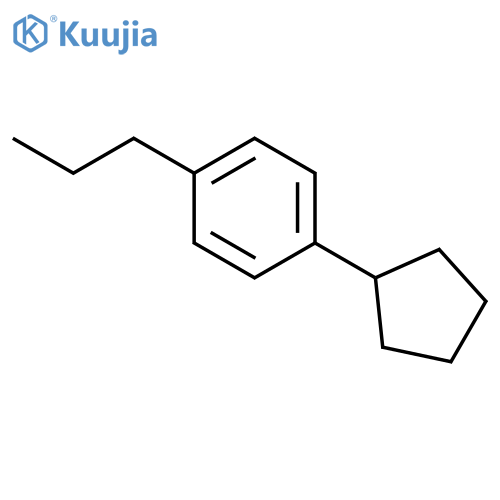 Benzene, 1-cyclopentyl-4-propyl- structure