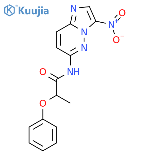 PROPANAMIDE, N-(3-NITROIMIDAZO[1,2-B]PYRIDAZIN-6-YL)-2-PHENOXY- structure