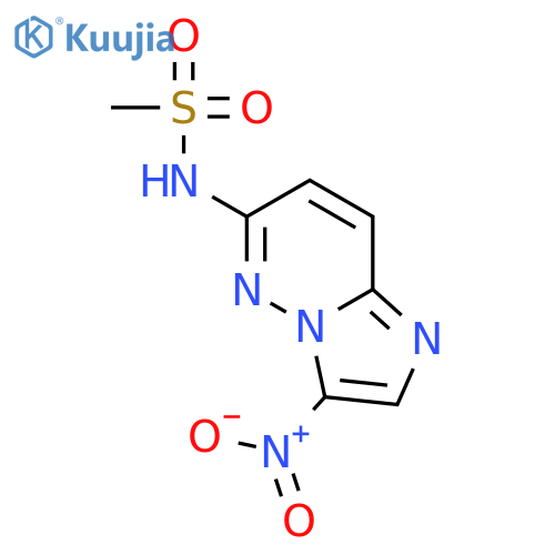 METHANESULFONAMIDE, N-(3-NITROIMIDAZO[1,2-B]PYRIDAZIN-6-YL)- structure