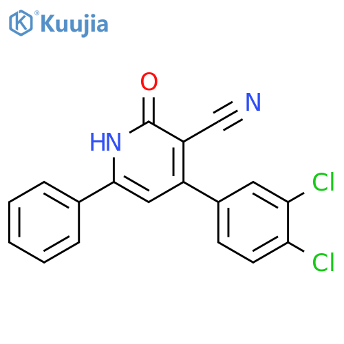 3-Pyridinecarbonitrile,4-(3,4-dichlorophenyl)-1,2-dihydro-2-oxo-6-phenyl- structure