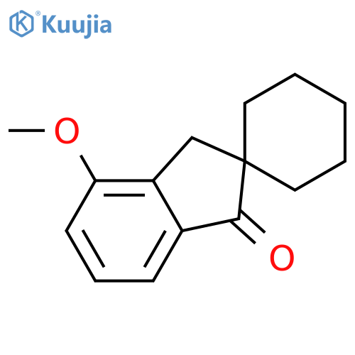 SPIRO[CYCLOHEXANE-1,2'-[2H]INDEN]-1'(3'H)-ONE, 4'-METHOXY- structure
