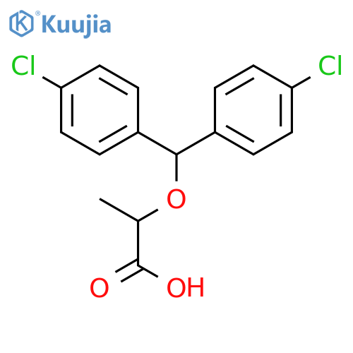 PROPANOIC ACID, 2-[BIS(4-CHLOROPHENYL)METHOXY]- structure