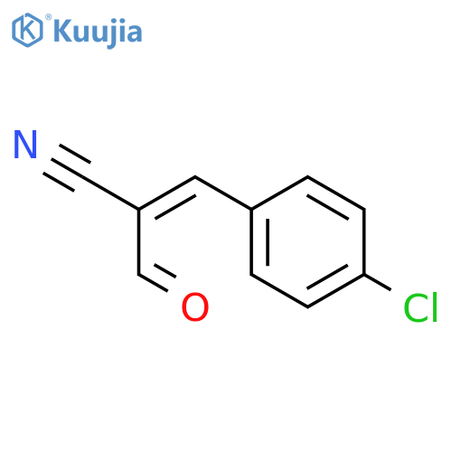 2-Propenenitrile, 3-(4-chlorophenyl)-2-formyl- structure