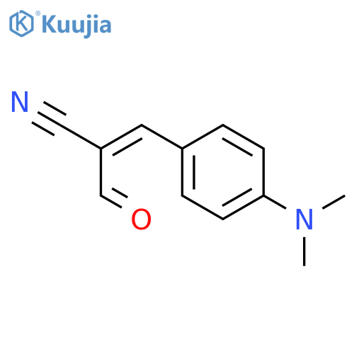 2-Propenenitrile, 3-[4-(dimethylamino)phenyl]-2-formyl- structure