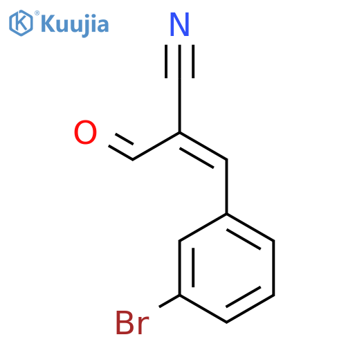 2-Propenenitrile, 3-(3-bromophenyl)-2-formyl- structure