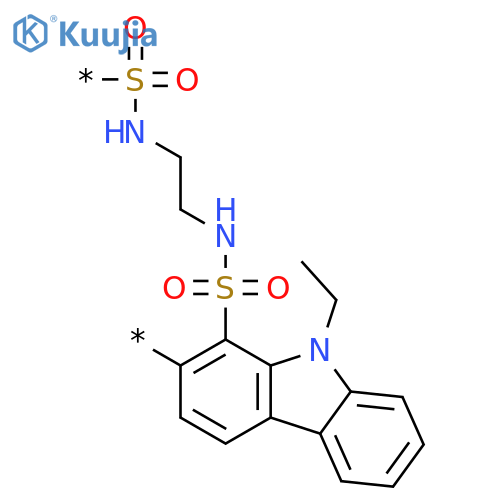 Poly[(9-ethyl-9H-carbazolediyl)sulfonylimino-1,2-ethanediyliminosulfonyl] structure