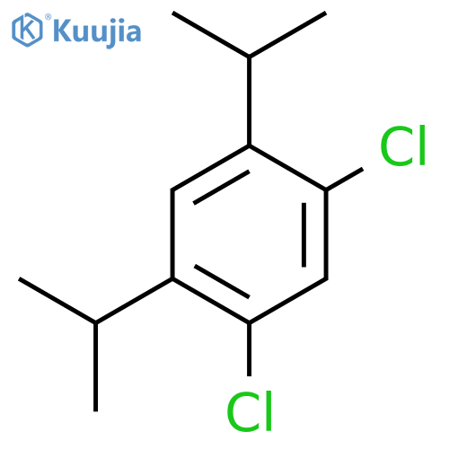 1,5-dichloro-2,4-bis(1-methylethyl)benzene structure