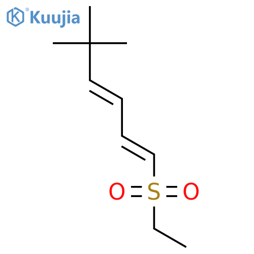 1,3-Hexadiene, 1-(ethylsulfonyl)-5,5-dimethyl-, (E,E)- structure