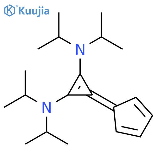 1-Cyclopropene-1,2-diamine, 3-(2,4-cyclopentadien-1-ylidene)-N1,N1,N2,N2-tetrakis(1-methylethyl)- structure