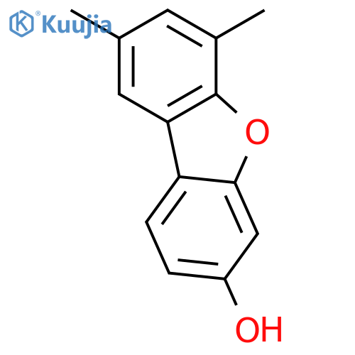 3-Dibenzofuranol, 6,8-dimethyl- structure