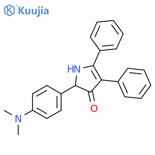 3H-PYRROL-3-ONE, 2-[4-(DIMETHYLAMINO)PHENYL]-1,2-DIHYDRO-4,5-DIPHENYL- structure
