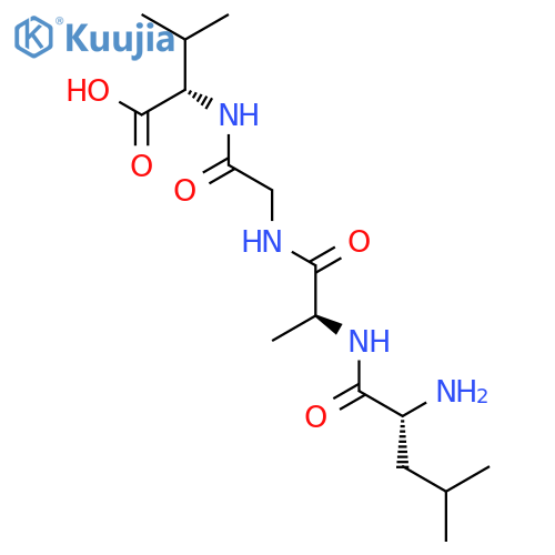 L-VALINE, N-[N-(N-D-LEUCYL-L-ALANYL)GLYCYL]- structure
