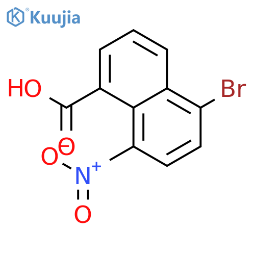 5-Bromo-8-nitro-1-naphthoic acid structure