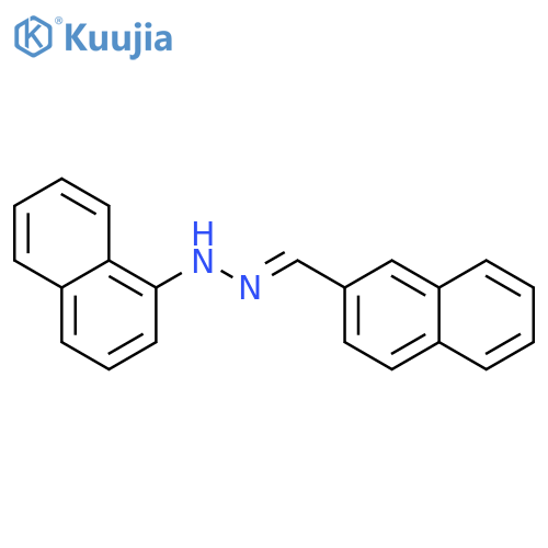 2-Naphthalenecarboxaldehyde, 1-naphthalenylhydrazone structure
