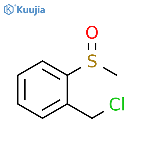 Benzene, 1-(chloromethyl)-2-(methylsulfinyl)- structure
