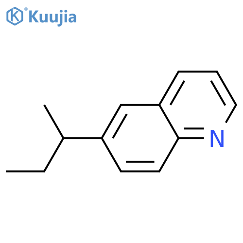 Quinoline,6-(1-methylpropyl)- structure