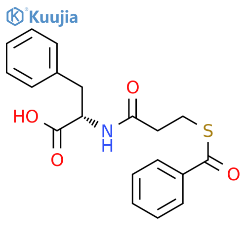 L-PHENYLALANINE, N-[3-(BENZOYLTHIO)-1-OXOPROPYL]- structure