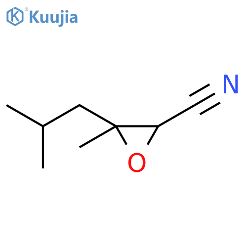 OXIRANECARBONITRILE, 3-METHYL-3-(2-METHYLPROPYL)- structure