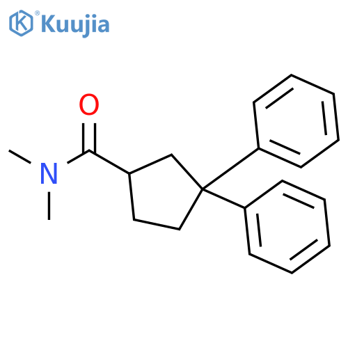 Cyclopentanecarboxamide, N,N-dimethyl-3,3-diphenyl- structure