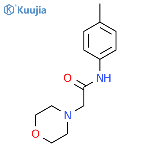 4-Morpholineacetamide, N-(4-methylphenyl)- structure