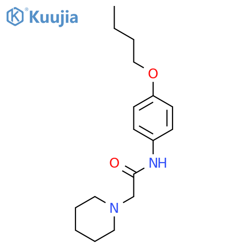 1-Piperidineacetamide, N-(4-butoxyphenyl)- structure