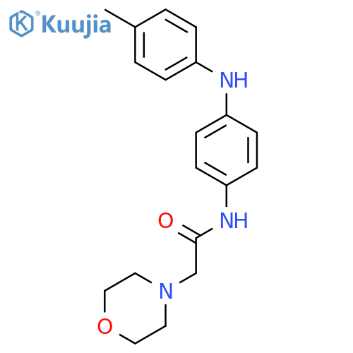 4-Morpholineacetamide, N-[4-[(4-methylphenyl)amino]phenyl]- structure