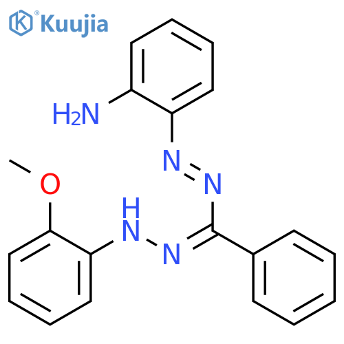 Benzenamine, 2-[[[(2-methoxyphenyl)hydrazono]phenylmethyl]azo]- structure