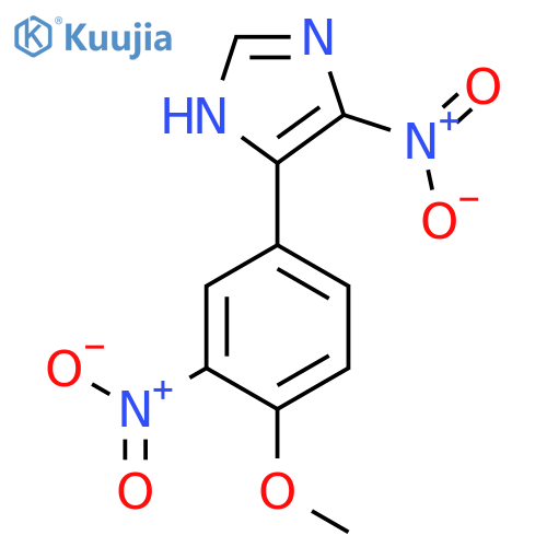 1H-Imidazole, 4-(4-methoxy-3-nitrophenyl)-5-nitro- structure