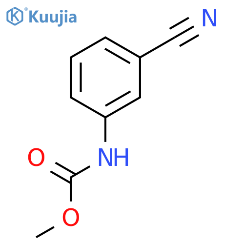 Carbamic acid, (3-cyanophenyl)-, methyl ester structure