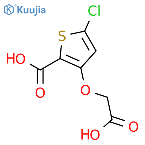 2-THIOPHENECARBOXYLIC ACID, 3-(CARBOXYMETHOXY)-5-CHLORO- structure