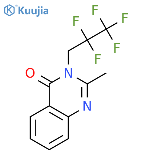 4(3H)-Quinazolinone, 2-methyl-3-(2,2,3,3,3-pentafluoropropyl)- structure