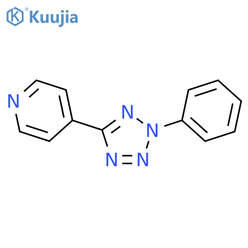 Pyridine, 4-(2-phenyl-2H-tetrazol-5-yl)- structure