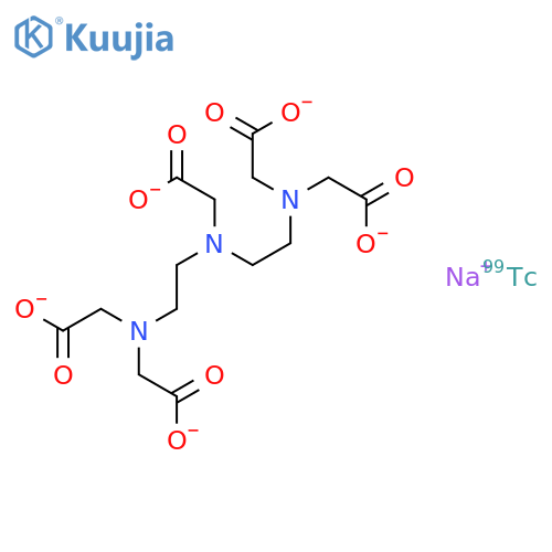 Technetate(1-)-99Tc,[N,N-bis[2-[bis(carboxymethyl)amino]ethyl]glycinato(5-)]-, sodium (9CI) structure