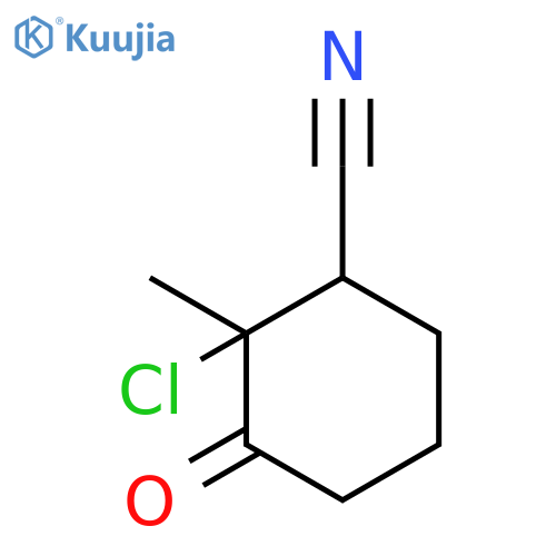 CYCLOHEXANECARBONITRILE, 2-CHLORO-2-METHYL-3-OXO- structure
