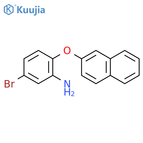 BENZENAMINE, 5-BROMO-2-(2-NAPHTHALENYLOXY)- structure