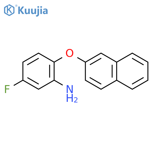 Benzenamine, 5-fluoro-2-(2-naphthalenyloxy)- structure