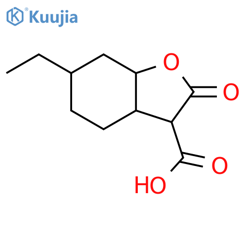 3-Benzofurancarboxylic acid, 6-ethyloctahydro-2-oxo- structure