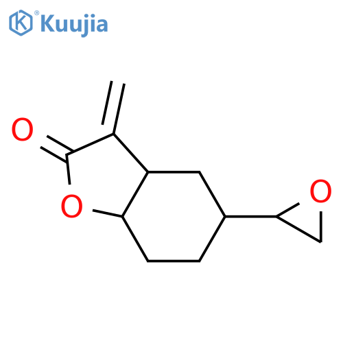 2(3H)-Benzofuranone, hexahydro-3-methylene-5-oxiranyl- structure