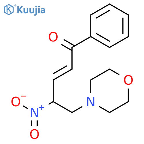 2-PENTEN-1-ONE, 5-(4-MORPHOLINYL)-4-NITRO-1-PHENYL-, (E)- structure