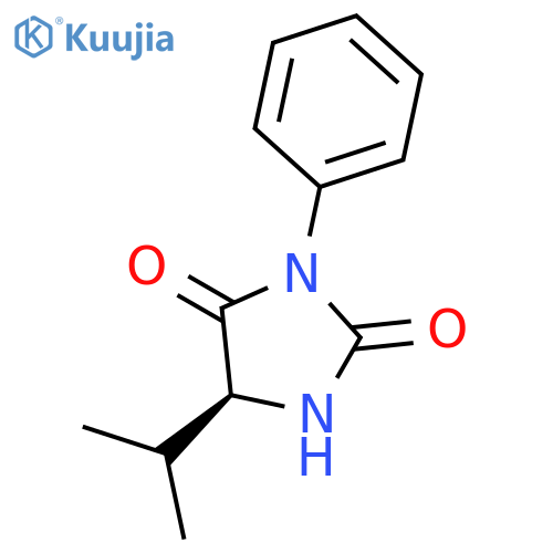2,4-IMIDAZOLIDINEDIONE, 5-(1-METHYLETHYL)-3-PHENYL-, (5S)- structure